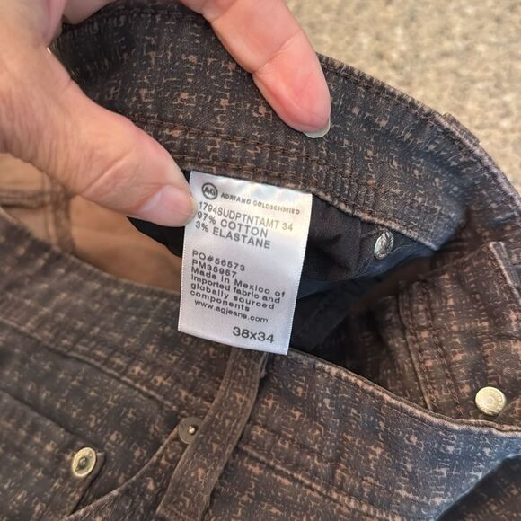 AG ADRIANO GOLDSCHMIED Everett Slim Straight Leg Check Print Pants - Picture 14 of 14